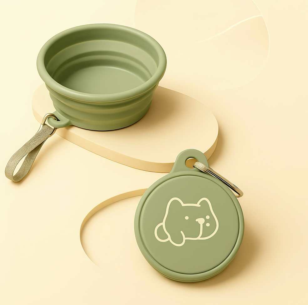 Collapsible Pet Travel Bowl (350/650ml)