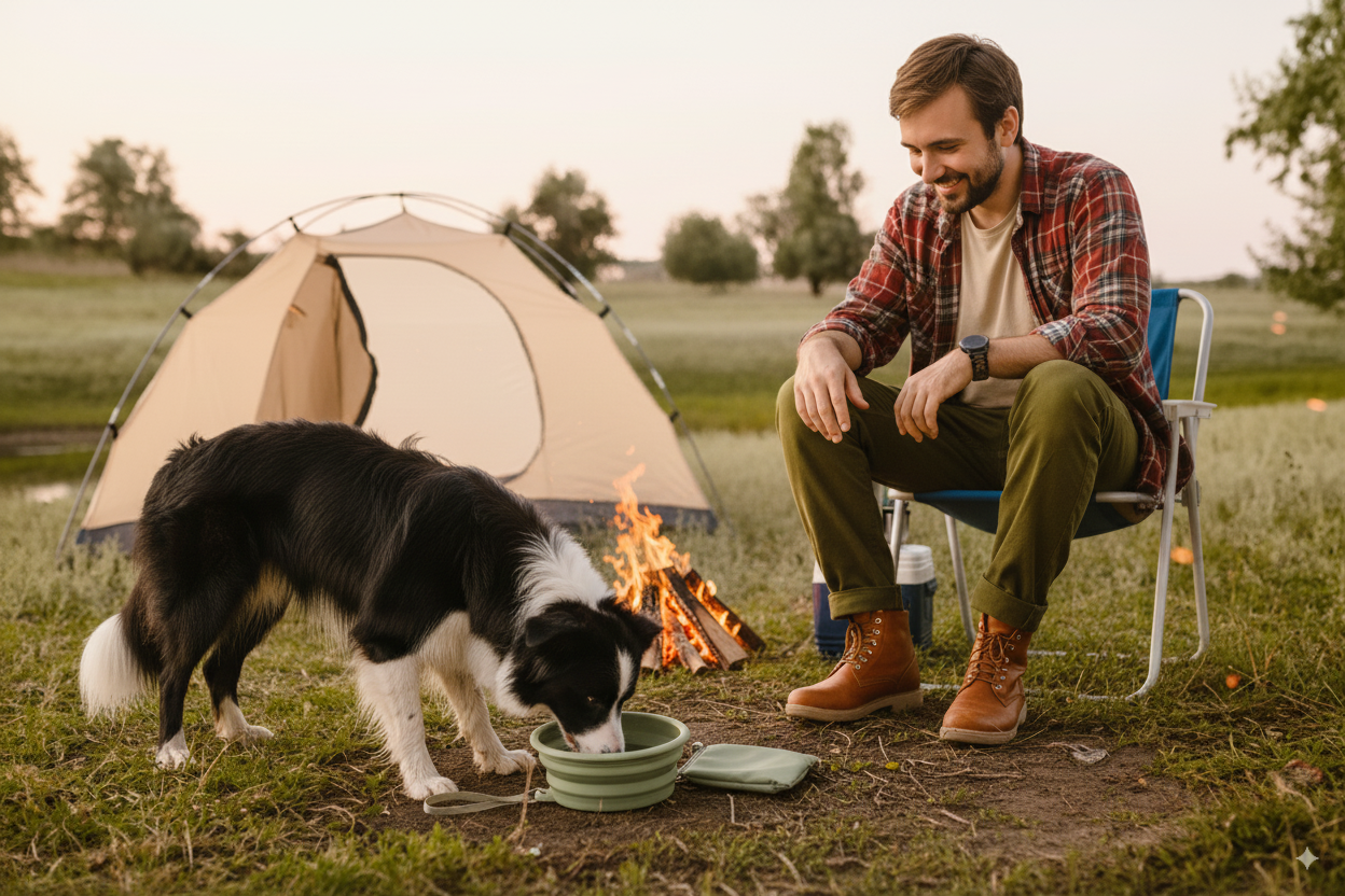 Collapsible Pet Travel Bowl (350/650ml)