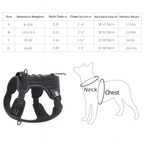 Tactical Training Dog Harness | No-Pull Front & Back Leash Points, Grab Handle, Breathable Padding (S–XL)
