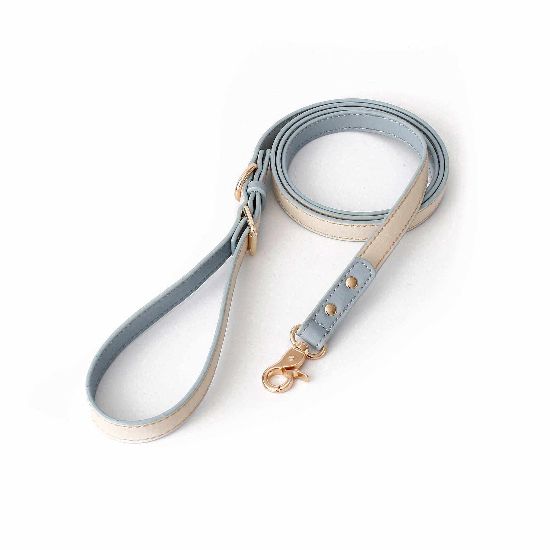 Classic Leather Leash — 150cm, Anti-Tangle Alloy Clip