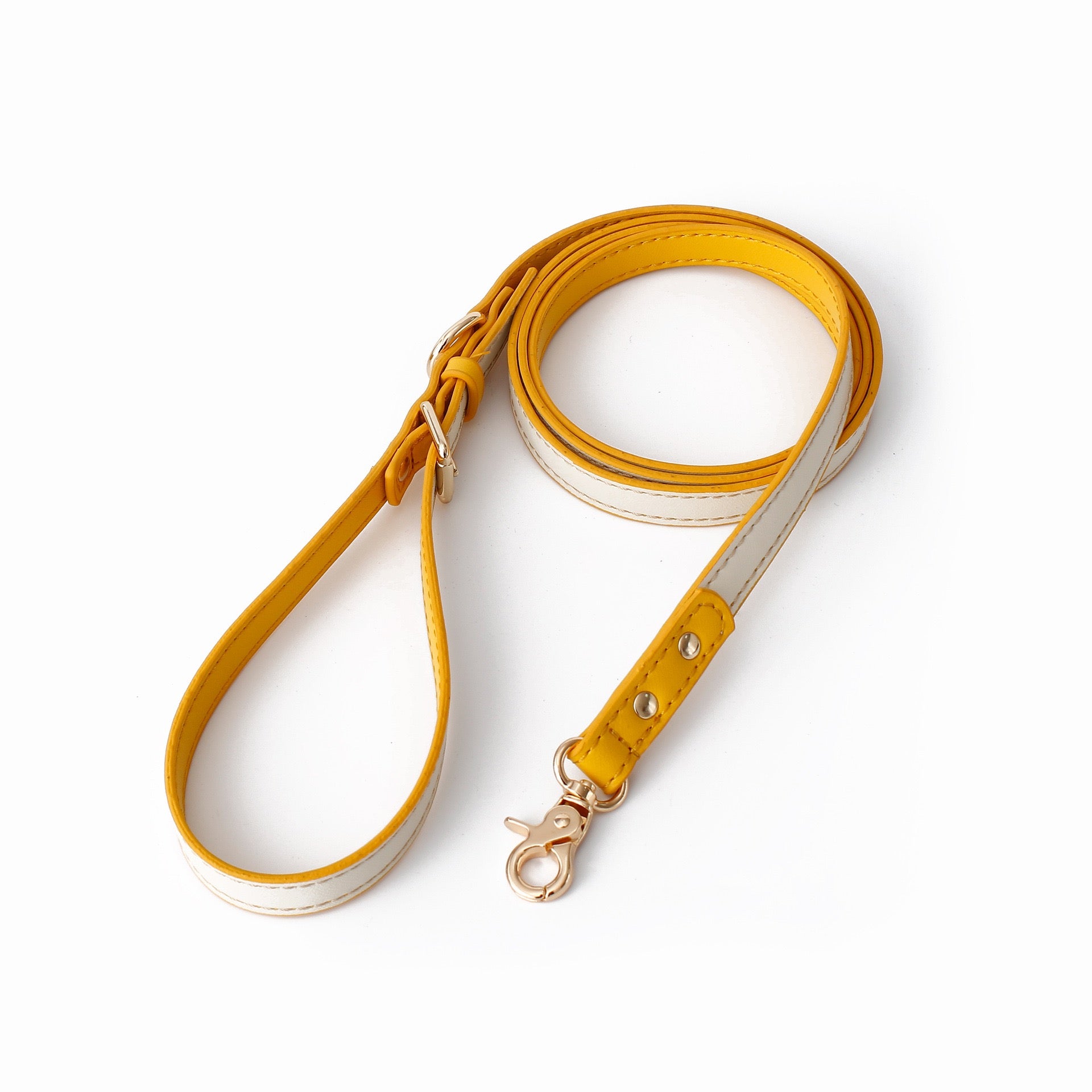 Classic Leather Leash — 150cm, Anti-Tangle Alloy Clip