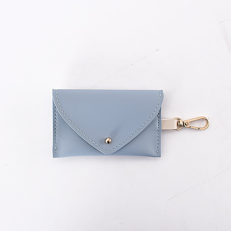 Classic Leather Poop Bag Holder — Snap Closure, Compact & Stylish