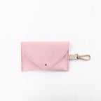 Classic Leather Poop Bag Holder — Snap Closure, Compact & Stylish
