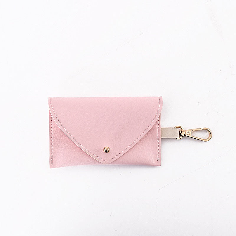 Classic Leather Poop Bag Holder — Snap Closure, Compact & Stylish