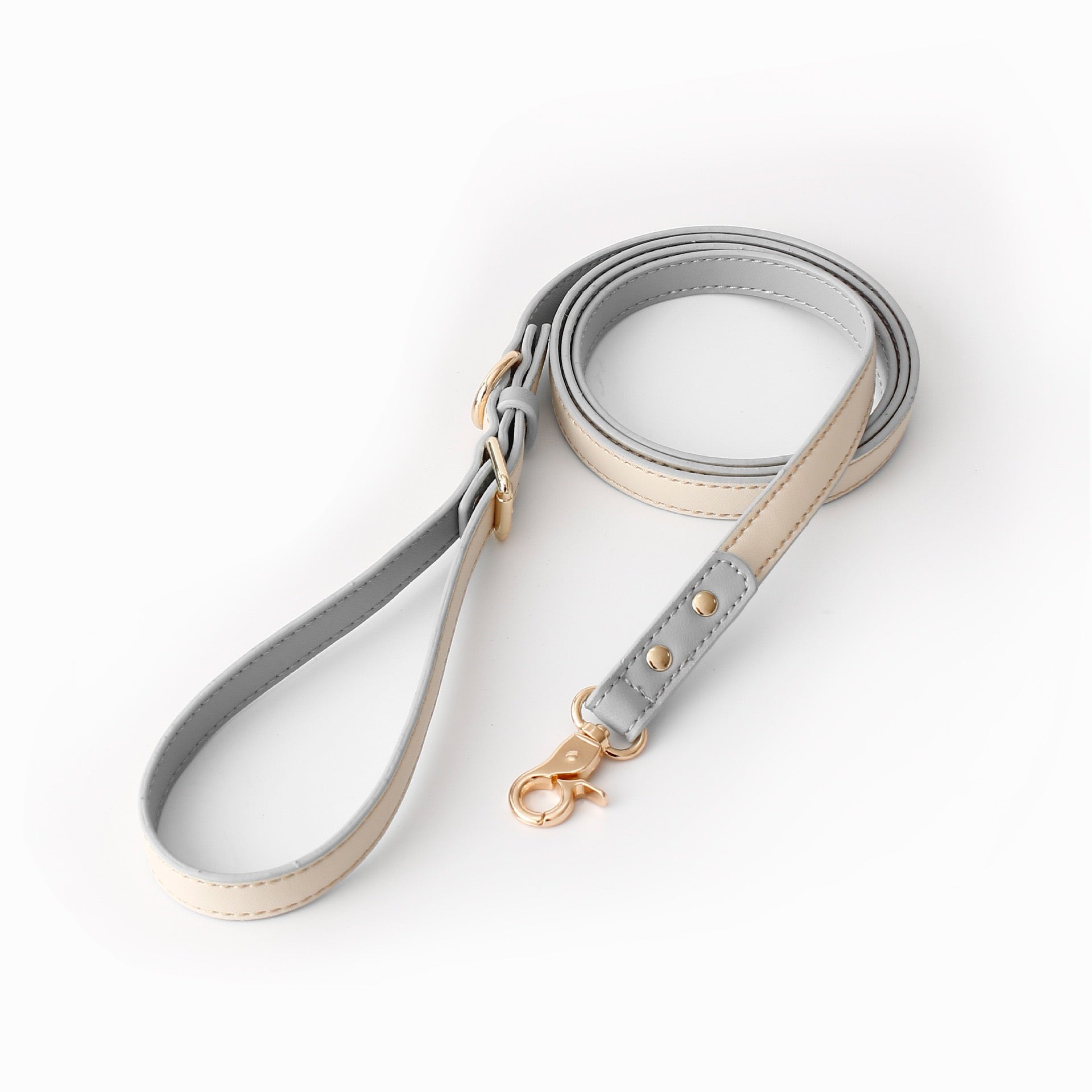 Classic Leather Leash — 150cm, Anti-Tangle Alloy Clip
