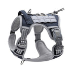 Tactical Training Dog Harness | No-Pull Front & Back Leash Points, Grab Handle, Breathable Padding (S–XL)
