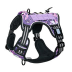 Tactical Training Dog Harness | No-Pull Front & Back Leash Points, Grab Handle, Breathable Padding (S–XL)
