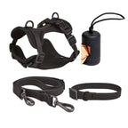 Waterproof PVC Walk Set — 4‑Piece (Harness + Leash + Collar + Waste-Bag Holder)  | Odor-Resistant, Easy-Clean, Anti-Slip Grip(XS–L)