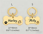 Personalized Laser-Engraved Pet Tag — Bone & Round Shapes | Custom Name & Phone | Durable Alloy, Anti-Rust Finish