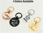Personalized Laser-Engraved Pet Tag — Bone & Round Shapes | Custom Name & Phone | Durable Alloy, Anti-Rust Finish