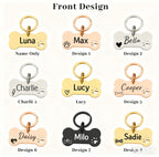 Personalized Laser-Engraved Pet Tag — Bone & Round Shapes | Custom Name & Phone | Durable Alloy, Anti-Rust Finish